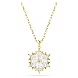 Pendente Magic, Taglio misto, Fiocco Di Neve, Bianco, Finitura oro 18K OS