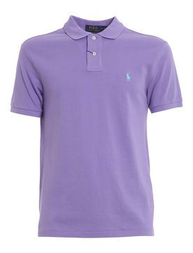 Polo con logo ricamato