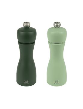 Juego de molinillo de pimienta y sal TAHITI WASSER 2 pzas. 15cm Haya / Verde claro y oscuro verde