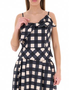 RINASCIMENTO Top in cotone NERO XL