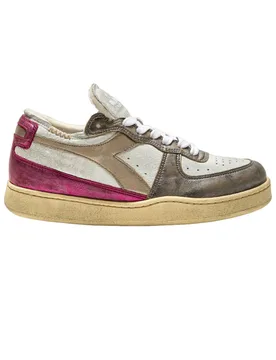 Mi Basket Row Cut Metal Bianco/fucsia 201.180207 - Diadora - FashionsVida
