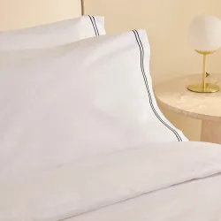 Funda de almohada percal algodón egipcio 400 hilos Hotel