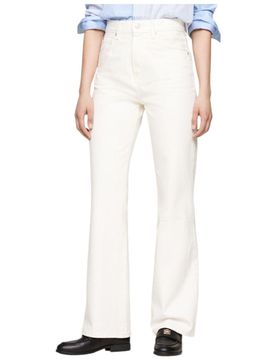 Jeans bianco donna relaxed bootcut WW0WW42194