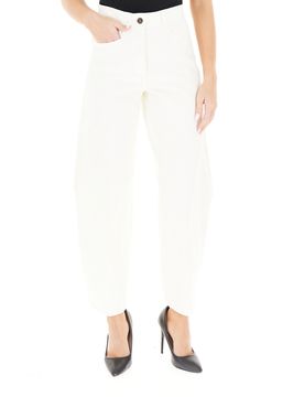 Pantalone wide leg BIANCO 44
