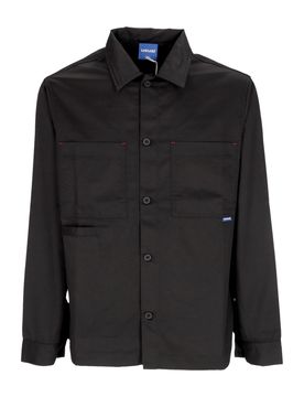 Camicia Manica Lunga Uomo Hangar Button Shirt Black