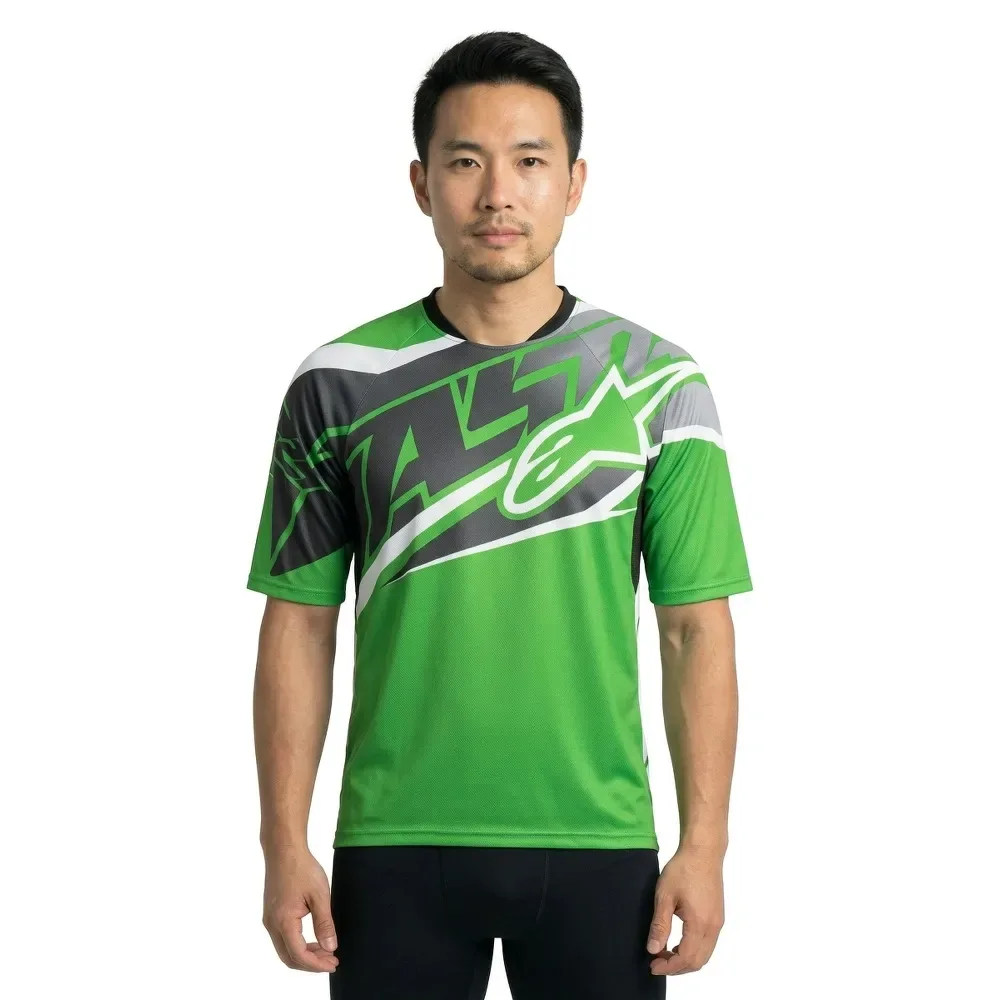 Bicycle Maglia Da Enduro A Maniche Corte Sight Green / Grey - Alpinestars - FashionsVida