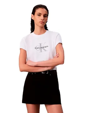 Jeans T-shirt à Manches Courtes Hero Classic Monologo Bright White XL