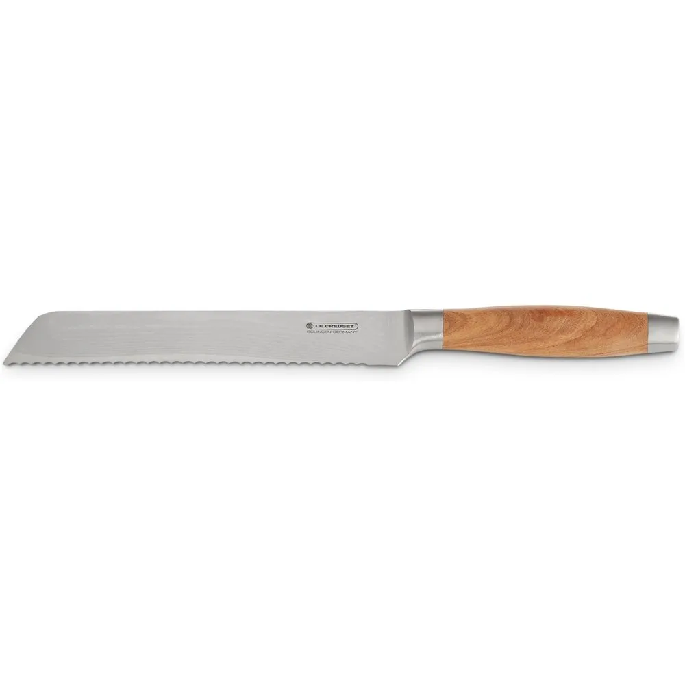 Cuchillo para pan con mango de madera de olivo - Le Creuset - FashionsVida