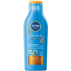 Leche Solar Activadora del Bronceado FP 50 Protege & Broncea 200 ml