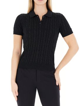 Polo in maglia LAUREN NERO XS