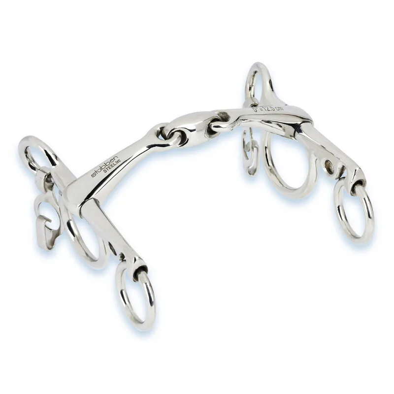 Pelham Easy Control doppelt gebrochen 12,5 cm - Stübben Steeltec - FashionsVida