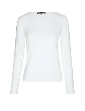 Camiseta de manga larga KIROSA SOFT LONG blanco 42 - someday - FashionsVida