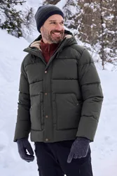 Manta Mens Borg Lined Padded Jacket - Green - Green - Size: M