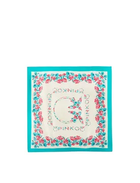 Foulard misto seta TURCHESE U - PINKO - FashionsVida