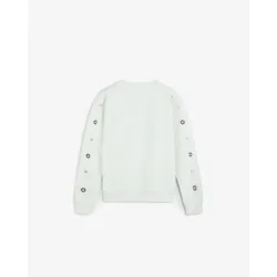Sudadera de mujer con bordados geométricos