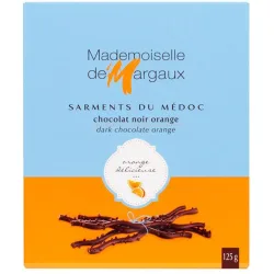 Sarmientos de Médoc de chocolate negro 52% naranja