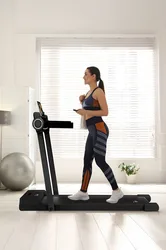 In 1 Walking & Running Pad Treadmill with Rails