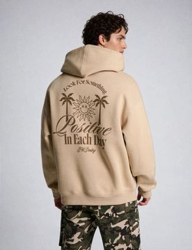 Felpa con stampa S.W.Smiley® - beige