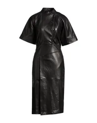 Vestido midi Mujer Negro 0 Mujer