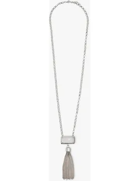 Collar largo de eslabones con flecos decorativos - Parfois - FashionsVida