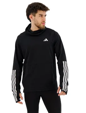 Own The Run Excite 3 Stripes Hoodie Black S Men - Adidas - FashionsVida