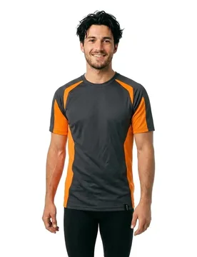 T-shirt à Manches Courtes Accelerate Safe 22082 Dark Navy / Hi-Vis Orange 4XL - MASCOT - FashionsVida