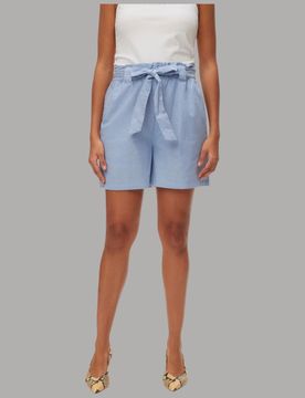 Pantaloncini Cotone Lose Fit con Fusciacca Elegante