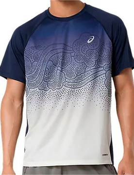 Road fade ss top camiseta técnica manga corta hombre Negro (XL) - Asics - FashionsVida