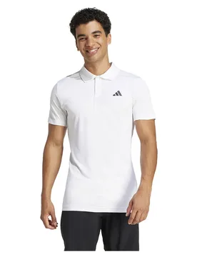 Freelift Short Sleeve Polo White S - Adidas - FashionsVida