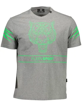 Herren KURZARM-T-SHIRT Grau TIPS102_096AD91_GRIGIO94GR