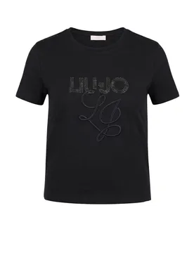 Liu Jo Damen T-Shirt Schwarz 512820