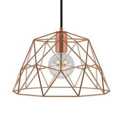 Cables Suspension Luminaire Textile Dome 1.2 M Copper One Size