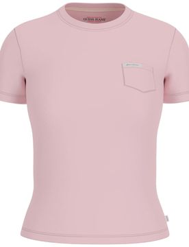 T-shirt rosa con taschino W5RI52 J1314 A61U