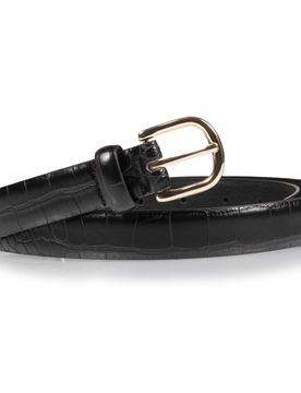 Ceinture Effet texturé Noir noir effet croco 85cm