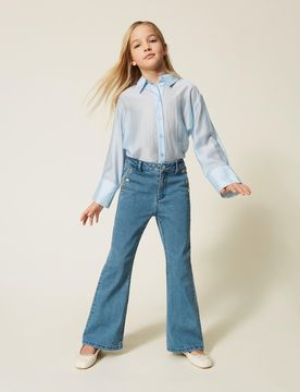 Twinset Jean évasé avec boutons