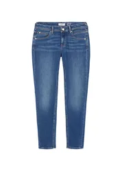 Denim Trousers, Mid Waist, Slim Leg female