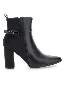 Stivaletti neri con tacco alto e cinturino alla caviglia 6001 38 - LE HAVRE PARIS - FashionsVida