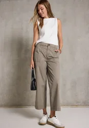 Street One Hose aus Baumwollmix female Beige