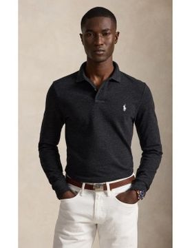 Para hombre. 710681126049 Polo de piqué Slim Fit de manga larga (M), Casual, Algodón