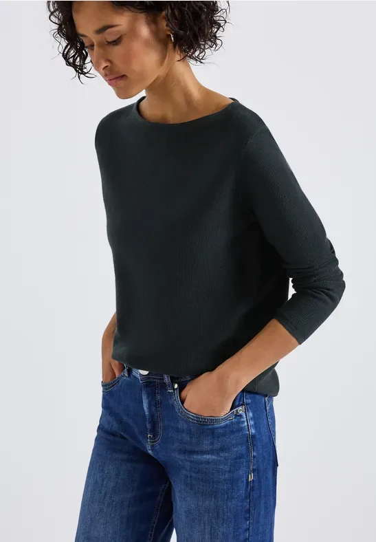 Strukturpullover female Grün - Street One - FashionsVida