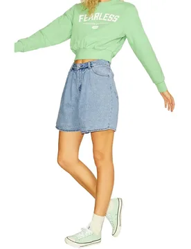 Jeans Corti Alexa Loose Akm2 Jjxx Light Blue Denim M - Jack & jones - FashionsVida