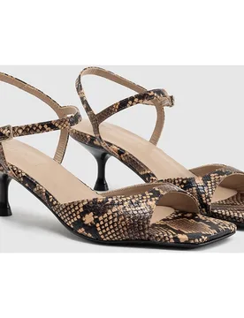Sandalias de salón de mujer en piel - Dansi - FashionsVida