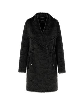 CAIN Mantel in Felloptik schwarz 38 damen
