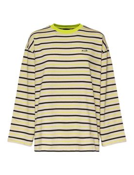Pinko Maglione A Righe Con Ricamo