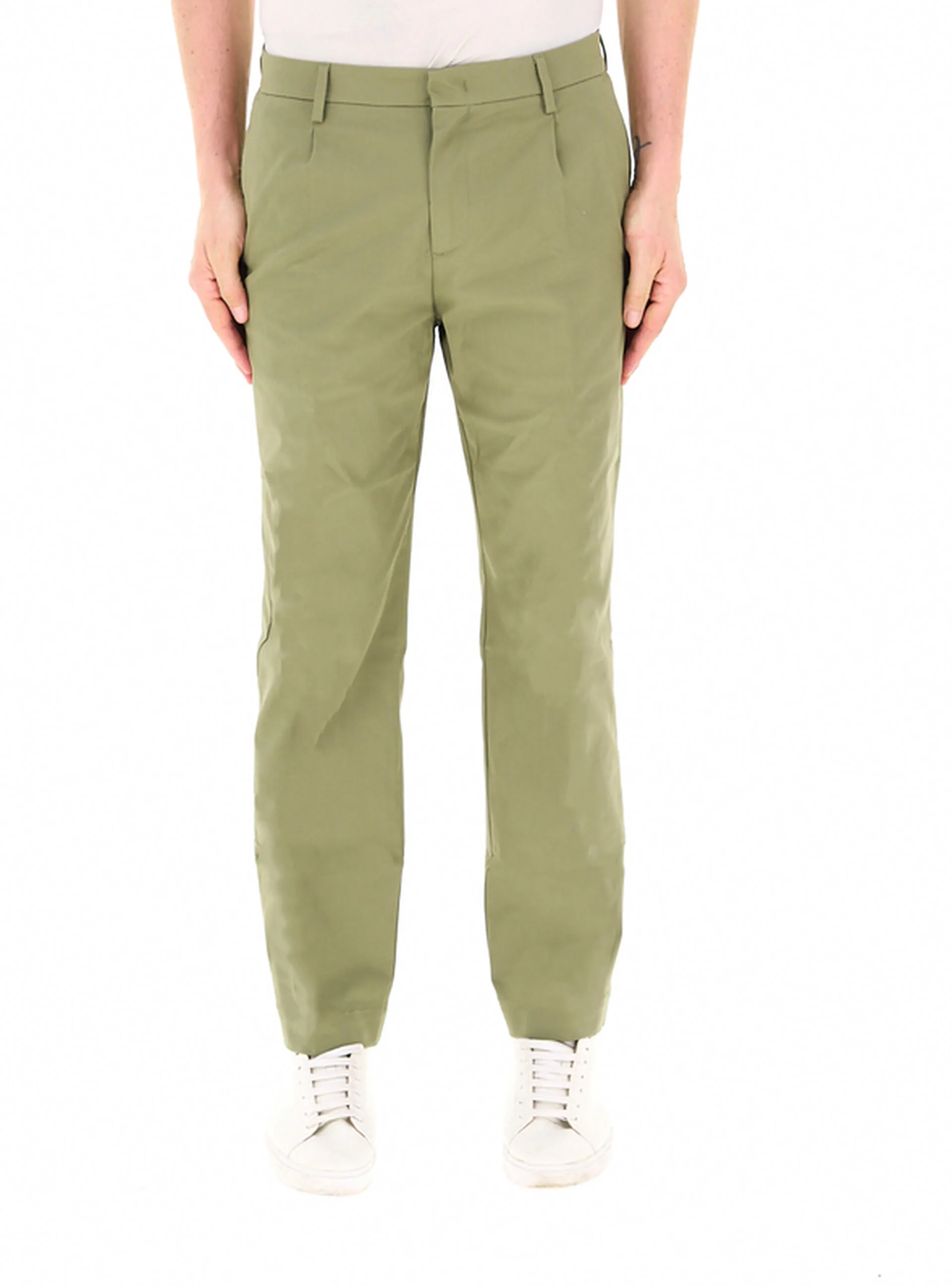 Pantalone a sigaretta VERDE OLIVA 50 - K-way - FashionsVida