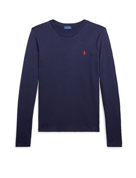 Camiseta de manga larga azul oscuro L