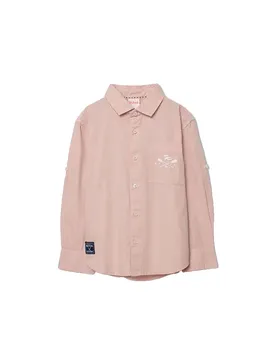 Boboli Camicia A Maniche Lunghe 83005 Salmón 7 Anni