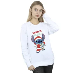 Lilo & Stitch Santa´s Here Sweatshirt - White - Size: XL