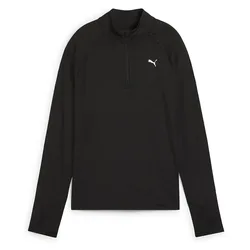 T-shirt à Manches Longues Avec Demi-zip Velocity Cloudspun Black XL