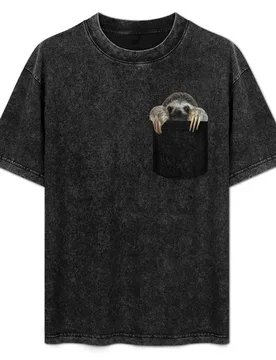 Pocket Sloth T-Shirt Basic Short Sleeve T-Shirt for Men - Aliexpress - FashionsVida